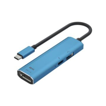 V264B 3-in-1 USB-C to USB3.0, PD3.0, DP1.4 Multi Splitter Adapter Hub - 1