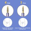NORTHJO MTF0401 4 Pole 3.5mm Male-Female Stereo Audio Adapter 1m Cable - 3