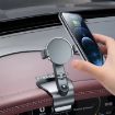 360 Rotation Car Dashboard Mount Phone Holder with Parking Sign (Black) - 4