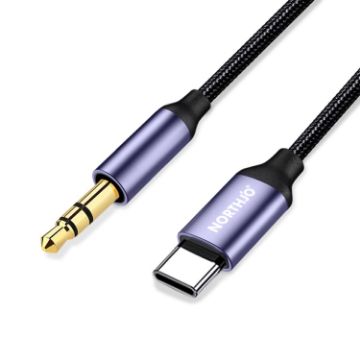 NORTHJO UTM03 Type-C to 3.5mm Audio Aux Cable, 1m Headphone Jack - 1