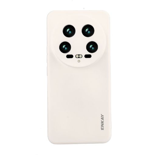Xiaomi 14 Ultra ENKAY Hat-Prince Silicone Shockproof Case Beige - 1