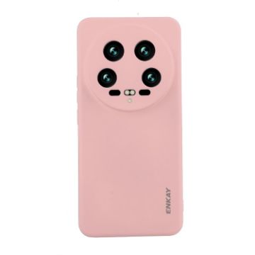Xiaomi 14 Ultra ENKAY Hat-Prince Pink Silicone Shockproof Case - 1