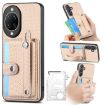 Huawei nova 14 Pro Khaki Wallet Case with Kickstand & Tool Knife - 1