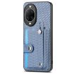 Huawei nova 14 Ultra Blue Wristband Kickstand Card Wallet Phone Case - 2