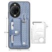Huawei nova 14 Ultra Blue Wristband Kickstand Card Wallet Phone Case - 5