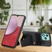 For Honor 400 Lite Carbon Fiber Wallet Phone Case - Black - 4