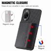 Huawei nova 14 Ultra Carbon Fiber Magnetic Card Bag Case - Black - 3