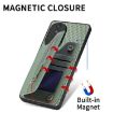 For Honor 400 Lite Blue Carbon Fiber Flip Zipper Wallet Phone Case - 9