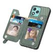 For Honor 400 Lite Green Carbon Fiber Zipper Wallet Phone Case - 4