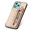 For Honor 400 Lite Khaki Carbon Fiber Flip Zipper Wallet Case - 5