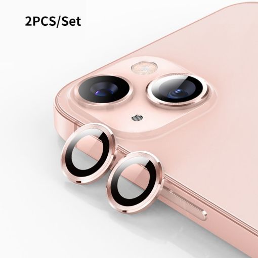 iPhone 15/15 Plus ENKAY Pink 9H Rear Lens Tempered Glass Film - 1
