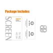 iPhone 15/15 Plus ENKAY Black Aluminium Tempered Glass Lens Cover Film - 6