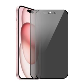 iPhone 15 ENKAY Hat-Prince Anti-peeping Tempered Glass Screen Protector - 1