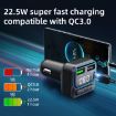 C40 Type-C Dual USB QC3.0 Car Charger Bluetooth Adapter MP3 Player - 3