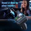 C40 Type-C Dual USB QC3.0 Car Charger Bluetooth Adapter MP3 Player - 4