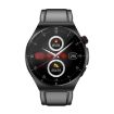 ET340 Smart Watch - 1.46" Color Screen, Health Monitoring, Leather Strap (Black) - 2