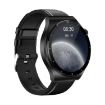 ET340 Smart Watch - 1.46" Color Screen, Health Monitoring, Leather Strap (Black) - 3