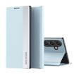 Samsung Galaxy A55 Sapphire Blue Electroplated Leather Phone Case - 1