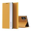 Samsung Galaxy A06 4G Yellow Leather Phone Case - Electroplated Side - 1