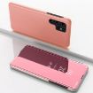 Samsung Galaxy S25 Ultra 5G Rose Gold Mirror Flip Leather Case - 1