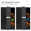 Samsung Galaxy Tab S9+ JUNSUNMAY Black Leather 3-Fold Stand Case - 2