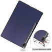 Samsung Galaxy Tab S9+ JUNSUNMAY Dark Blue Leather Tablet Case - 3