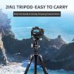 JMARY KT255+NB36 Aluminum Alloy Outdoor SLR Camera Tripod Detachable - 2
