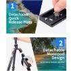 JMARY KT255+NB36 Aluminum Alloy Outdoor SLR Camera Tripod Detachable - 4