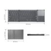 Tri-fold Wireless Bluetooth Keyboard for Multi-system Devices B066T - 2