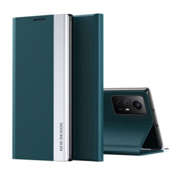 Xiaomi Redmi Note 12S Green Leather Phone Case with Electroplated Sides - 1