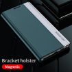 Xiaomi 13T Pro Red Leather Phone Case with Electroplated Adsorption - 3
