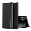 Xiaomi Redmi Note 13 Pro+ Black Leather Phone Case with Electroplated Sides - 1