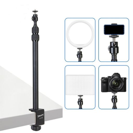 JMARY MT-49 LED Video Light Clip Stand Adjustable Desk Mount Clamp - 1
