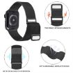 Apple Watch 7 41mm Silver Milan Double Magnetic Steel Mesh Band - 5