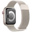 Apple Watch SE 44mm Starlight Milan Magnetic Steel Mesh Band - 2