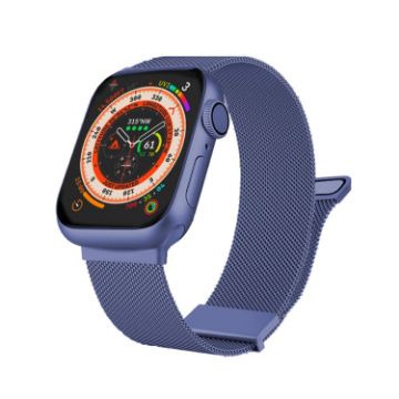 Apple Watch 3 38mm Blue Milan Double Magnetic Steel Mesh Band - 1