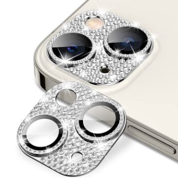 iPhone 15/15 Plus Camera Lens Protector - ENKAY Hat-Prince Silver - 1