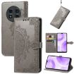Ulefone Note 15 Gray Mandala Flower Embossed Leather Phone Case - 1