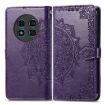 Ulefone Note 15 Purple Mandala Flower Embossed Leather Phone Case - 2