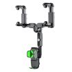 Universal Rearview Mirror Phone Holder - Retractable Car Mount (Green) - 1