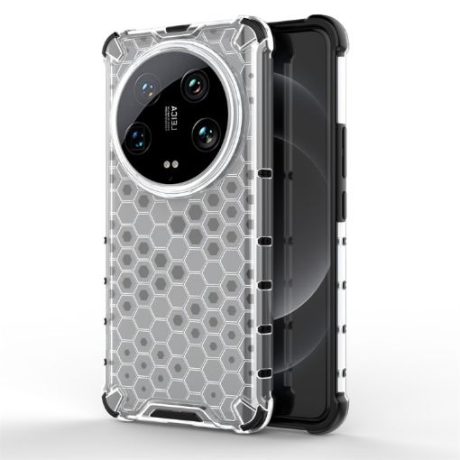 Xiaomi 14 Ultra Shockproof Honeycomb Phone Case - White - 1