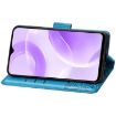 Ulefone Note 15 Blue Leather Case - Butterfly Love Flower Embossed Design - 4