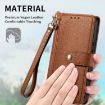 Xiaomi 14 Ultra Brown Leather Phone Case with Zipper Lanyard - 4