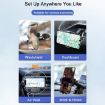 Carbon Fiber Car Phone Holder - Suction Cup Telescopic Arm for Windshield - 6