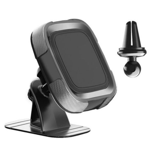 C18 Magnetic Phone Holder Bracket with Air Vent Clip for Car Dashboard - 1