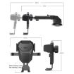 Auto Locking Car Phone Mount Holder - Telescopic Suction Cup, Black - 2
