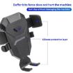 Auto Locking Car Phone Mount Holder - Telescopic Suction Cup, Black - 3