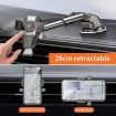 Red Auto Locking Car Phone Mount - D25+105+K5 Telescopic Suction Cup Holder - 6