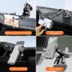 Red Auto Locking Car Phone Mount - D25+105+K5 Telescopic Suction Cup Holder - 8