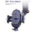 ES33 Red Car Phone Holder Bracket - 360 Rotation Suction Mount - 3